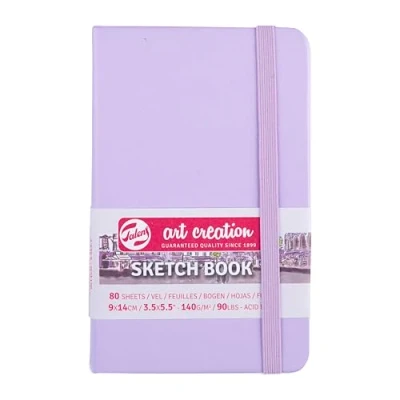 Image of Talens Art Creation Sketchbook 80 Sheets, 9 cm x 14 cm, Pastel Violet