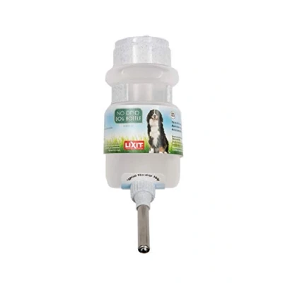 Image of Lixit Top Fill NO Drip Water Bottles for Dogs. (44 FL Oz (Pack of 1), White)