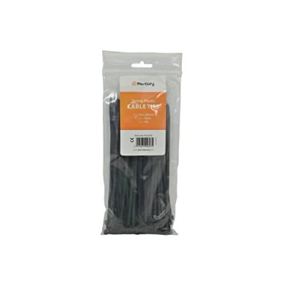 Image of Quality Cable Ties 4.8 x 200mm Bag Of 100 Pieces Black