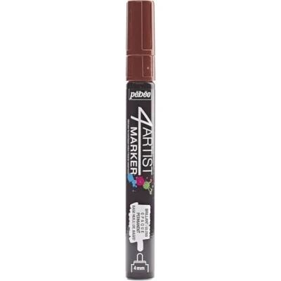 Image of Pebeo 4 Artist Markers, Metal, Brown, 0.15 x 1.41 cm