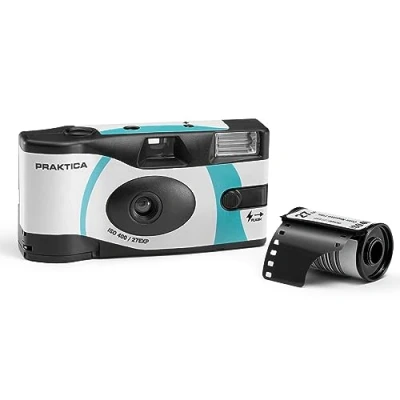 Image of Praktica Disposable Camera with Flash Single Use for weddings, gatherings, travel &amp; more