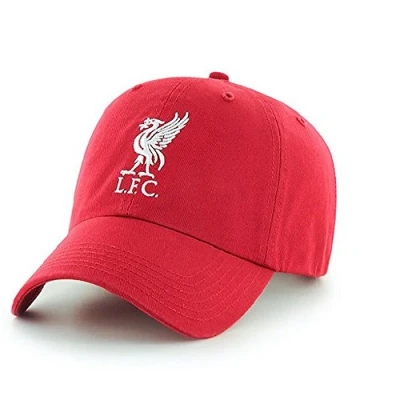 Image of Liverpool FC Adults Official Football Crest Baseball Cap (One Size) (Red)