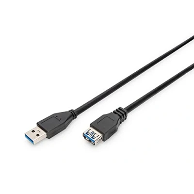 Image of Assmann USB 3.0 Extension Cable 3 m A/M to A/F Bulk Black
