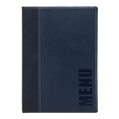Image of Securit Trendy Range A4 Menu Holder with 1 Double Insert, Blue