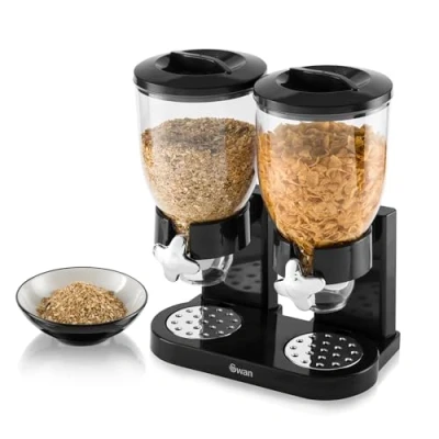 Image of Swan 3.5L Double Cereal Dispenser Black