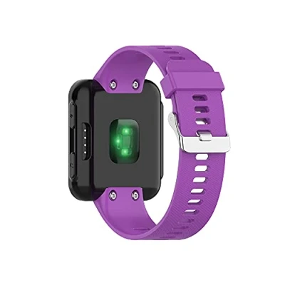 Image of Compatible with Garmin Forerunner 35/ 30 Bands, Silicone Replacement Watchband for 35/Forerunner Running Watch (Purple)