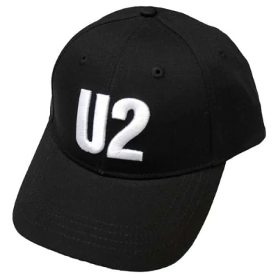 Image of Rock Off officially licensed products U2 Classic Band Logo Baseball Cap One Size Black