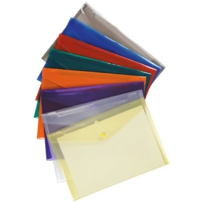 Image of 5 Star 908811 Premier Envelope Wallet Polypropylene A4 Translucent Assorted (Pack of 25)