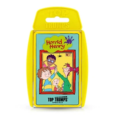 Image of Top Trumps Horrid Henry Special Card Game, Play with the mischievous prankster type kid and characters from Ashton Primary School, Educational for 2 plus players makes a great gift ages 6