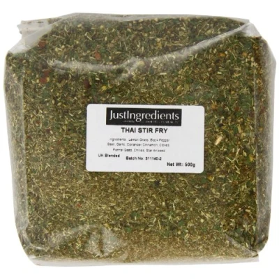 Image of JustIngredients Essentials Thai Stir Fry Spice Blend, 500 g Pack of 2