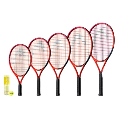 Image of Head Radical Junior Tennis Racket, inc Protective Cover &amp; 3 Balls (Available in 19&quot;, 21&quot;, 23&quot;, 25&quot; 26&quot;) (21&quot;)