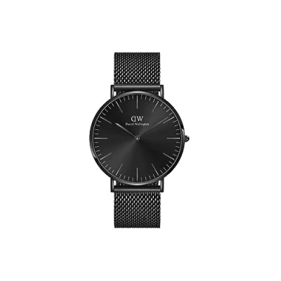 Image of Daniel Wellington Analog Model ORL DW Classic Revival Ashfield Black Sunray 40mm B. Brand DW00100632