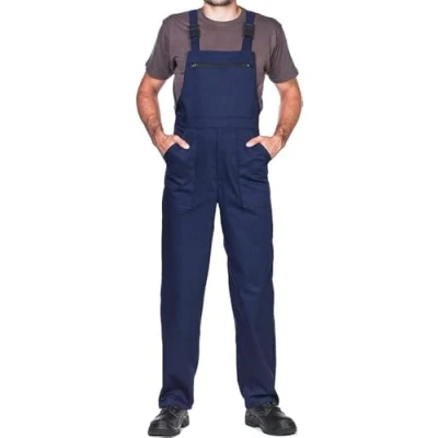 Image of Work Bib and Brace Overalls, Overalls Men, Dungarees Mens, Made in EU, Mazalat Protective Coverall, S 3XL Size EU Trousers for Man, Lots of Colors, Navy, L
