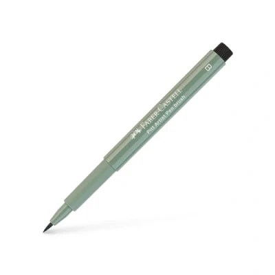 Image of Faber Castell Art &amp; Graphic Pitt Artist Pen Brush India Ink Pen, Earth Green, Single For Art, Craft, Drawing, Sketching, Home, School, University, Colouring