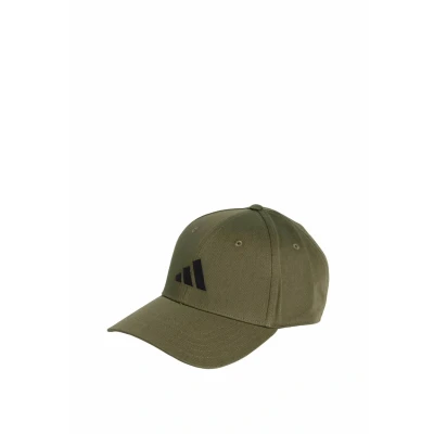 Image of adidas Unisex Baseball Cap Cotton New Logo, Olive Strata/Black, M