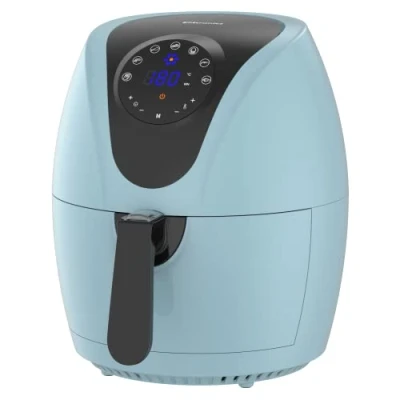 Image of EMtronics EMDAF45LAQ Digital Family Size Air Fryer 4.5 Litre with 7 Preset Menus for Oil Free &amp; Low Fat Healthy Cooking, 60 Minute Timer Aqua Blue