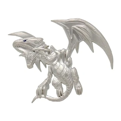 Image of Yu Gi Oh! Blue Eyes White Dragon Silver Plated XL Premium Pin Badge (PS4)