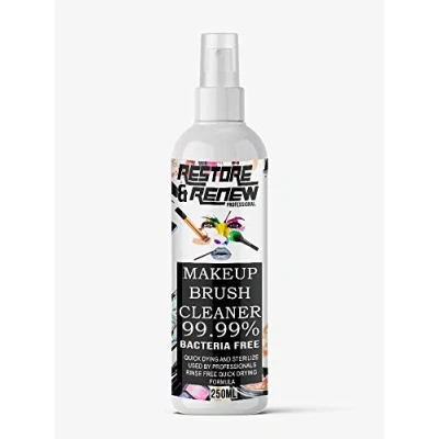 Image of 250ml Restore and Renew Make up Brush Cleaner Spray Deep Clean Quick Dry Sterilizing Gentle Formula
