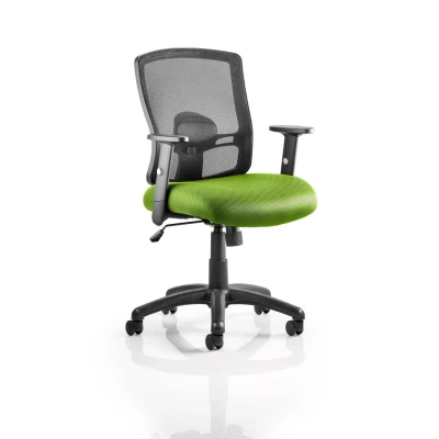 Image of Portland Task Operator Bespoke Colour Airmesh Seat Myrrh Green