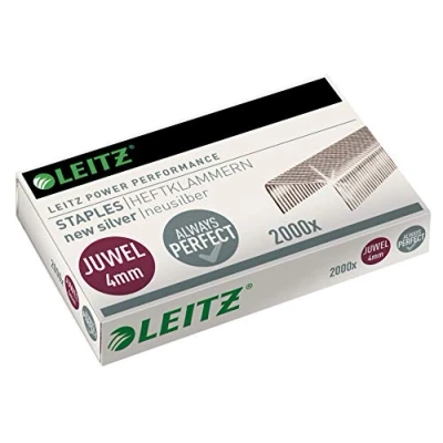 Image of Leitz 56410000 Staples Jewel Nickel Silver 4 mm Set of 2000