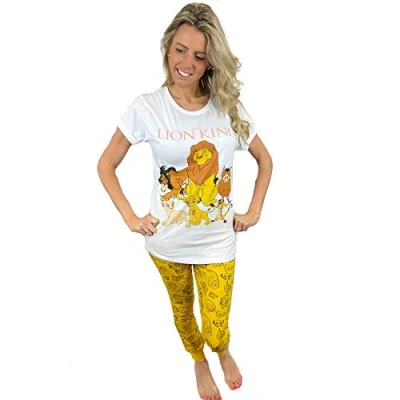 Image of Fashion by Purdashian Ladies Pyjamas Short Sleeve Womens Comfy Nightwear Soft Cotton Pjs Cute Set Gifts For Women