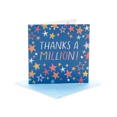 Image of UK Greetings Thank You/Teacher Appreciation Card for Him/Her/Friend Thanks a Million! Design