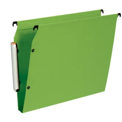 Image of Esselte Premium Suspension Files for Filing Cabinet Opaque Pack of 10 30 mm Base Green
