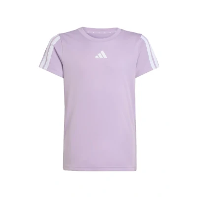 Image of adidas Sportswear Essentials 3STRIPES TEE Basic Tshirt Powder plum white for kids, Size: 14 15y,