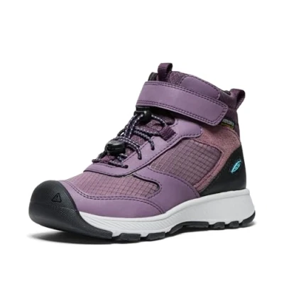 Image of KEEN Skua Mid Waterproof Hiking Boots, Black Plum/Plum Perfect, 4 UK