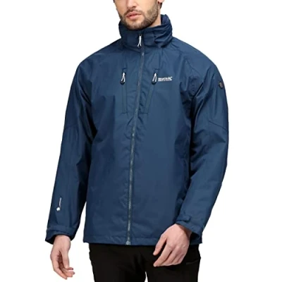 Image of Regatta Mens Calderdale IV Shell Jacket, DkDenim/Navy, XX Large