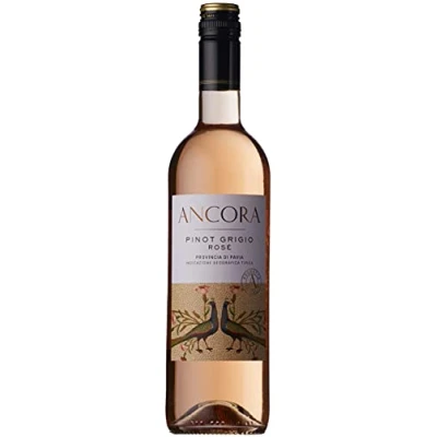 Image of Ancora Pinot Grigio Rosé, IGT Provincia di Pavia, Veneto/Italy, rose wine, Adria vini (case of 6)