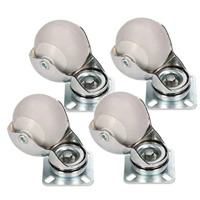 Image of KOTARBAU 5907465906722 Set of 4 Furniture Castors, Silver, 50 mm