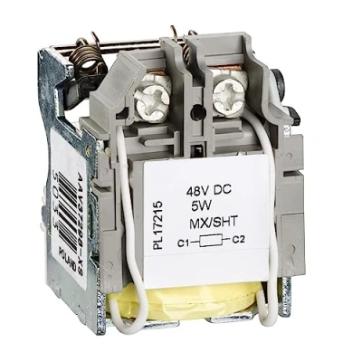 Image of Schneider Electric LV429392 Voltage Trigger Coil MX NSX100 630 Circuit Breaker, 48 VDC, 50/60Hz