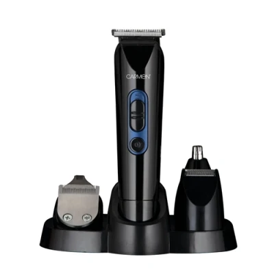 Image of Carmen Mens Signature 6 in 1 Grooming Set Midnight Blue