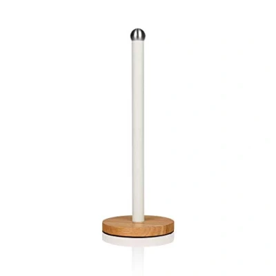 Image of Swan Nordic Towel Pole with Bamboo Base White