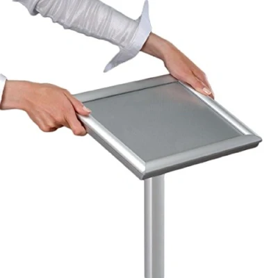 Image of Premier Point of Sale Freestanding Aluminium Menu Display Stand A4