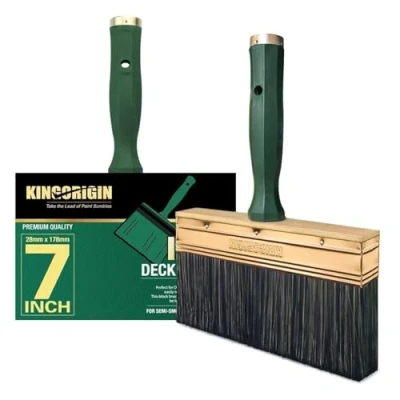 Image of Kingorigin 1 Piece Deck Stain Brush by 7 Inch Block Brush, Paint Heavy Duty Professional Brush,Double Thick 1.2 inch,Fence Brush,Paint for Walls