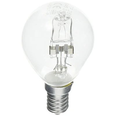 Image of Halogen Clear Light Bulb H 30279 Round 28W (40W) SES E14 Mini Edison Golf ball lamp Globe