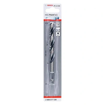 Image of Bosch Professional PointTeQ Hex Drill Bit (for Metal, Ø: 11.0 mm, Total Length: 142 ¼’’ Shank, Accessory for Impact Drivers and Drivers)