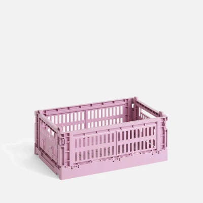 Image of HAY Colour Crate S Transport Box Recycled Polypropylene Dusty Rose