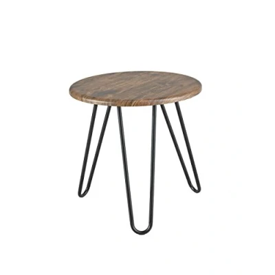 Image of Aspect Brockton Round Side Table, Wood, Vintage 1, 45 x cm