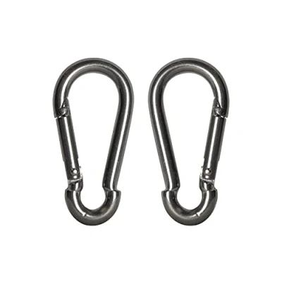 Image of Faithfull Fire Brigade Snap Hook Stainless Steel 6mm (Pack 2) FAICHFBS60S