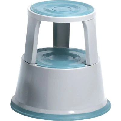 Image of Lincoln Grey Metal Kick Stool