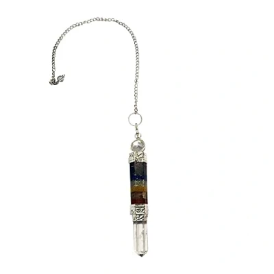 Image of VIE Naturals 7 Chakra Ball Pendulum 80mm, Multicolor, One Size