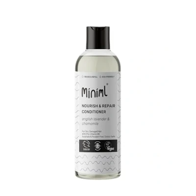 Image of Miniml Natural English Lavender &amp; Chamomile Conditioner Nourish Repair For Dry, Damaged Hair with Pro Vitamin B5 Sulphate Paraben Free, Vegan Cruelty Free 500ml Bottle&quot;
