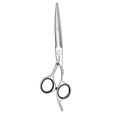 Image of JAGUAR HERA 6.25&quot; Hair Scissors Hairdressing in Crane Design with Forged Finger Hook and Rounded Dagger Blade Polished Made Germany