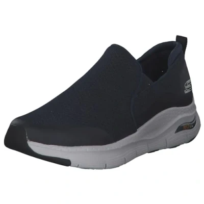 Image of Skechers Men&#039;s Arch Fit Banlin Trainers,Navy Mesh/Synthetic/Trim,9 UK