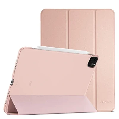 Image of ProCase Smart Case for iPad Pro 11 Inch 2022/2021/2020/2018 (4th /3rd /2nd /1st Generation), Slim Stand Hard Back Shell Cover Rosegold
