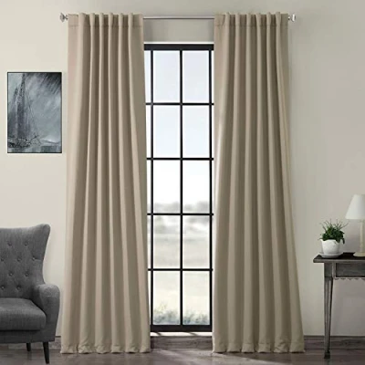 Image of HPD Half Price Drapes Room Darkening Curtains 96 Inches Long for Bedroom &amp; Living (1 Panel), 50 X 96, Classic Taupe