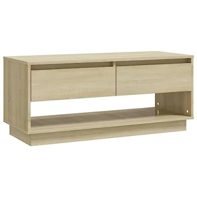 Image of vidaXL TV Cabinet Home Bedroom Living Room Furniture Lowboard Stereo Hifi Drawer Stand Unit Entertainment Centre Sonoma Oak Chipboard